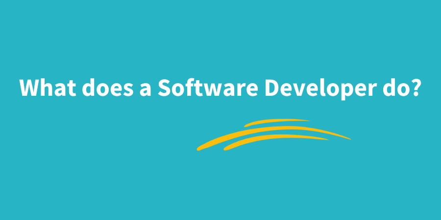 What does a software developer do?